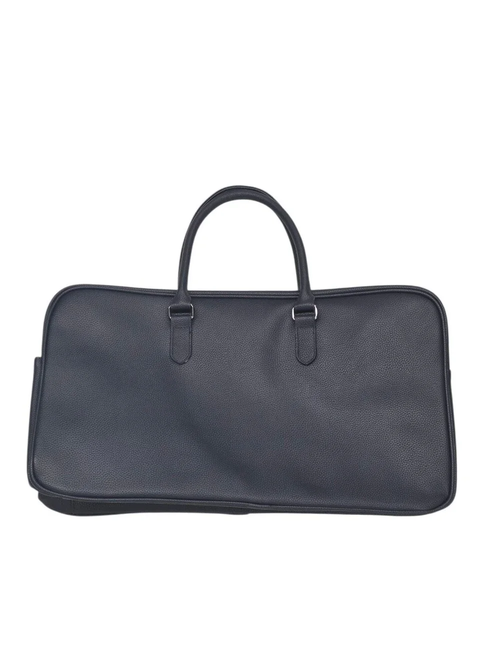 Polo Ralph Lauren Fragrances Navy Blue Faux Leather Duffle Weekender Gym Bag